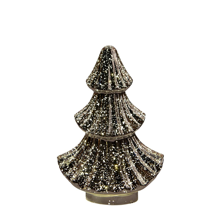 Weihnachtsdekoration aus Glas mit LED und Timer