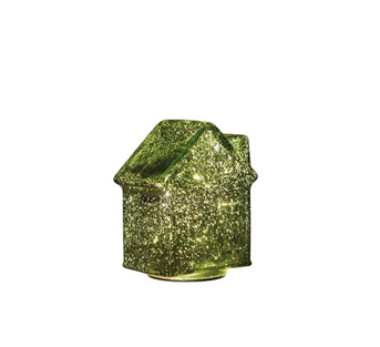 Anna’s Collection LED-Glashaus mit Timer – 14 cm