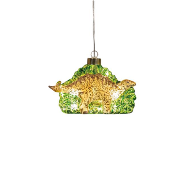 Anna’s Collection LED-Glashänger Dinosaurier – Grün/Gold