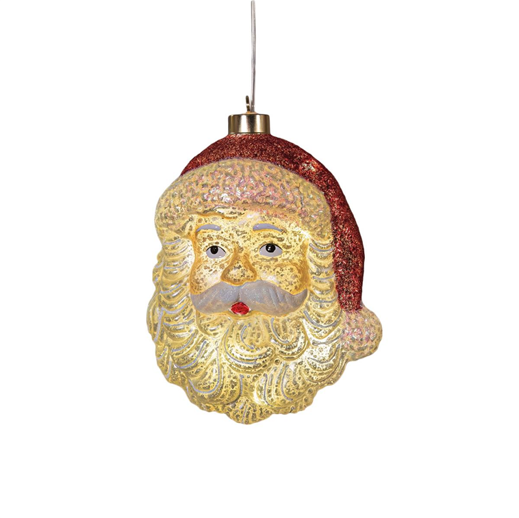 Weihnachtsdekoration aus Glas · warmweiße LED-Beleuchtung