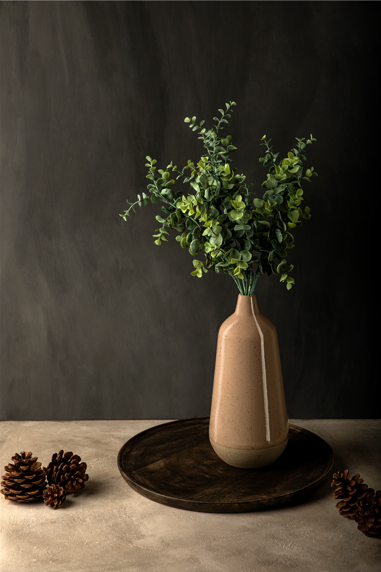 Dekoration - Vase mit Kunstpflanze