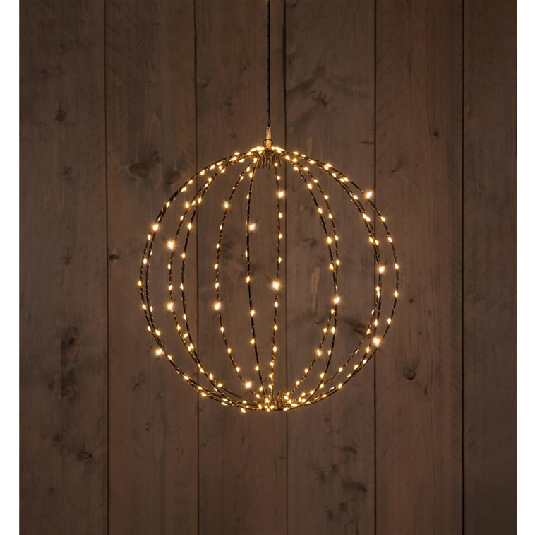 LED-Metallkugel – Classic Warm mit funkelndem Flash-Effekt