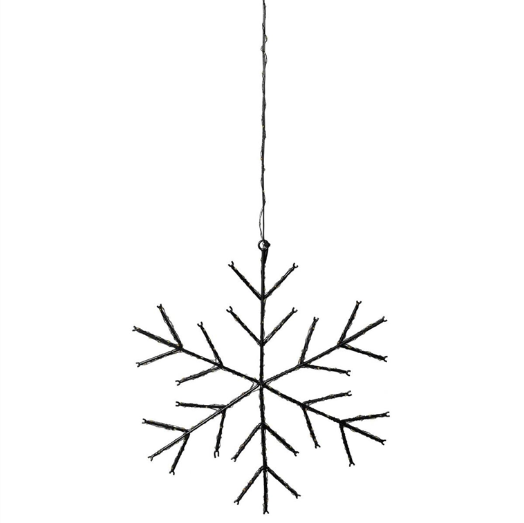 LED-Schneeflocke aus Metall – Ø 37 cm, 380 LEDs in Classic Warm