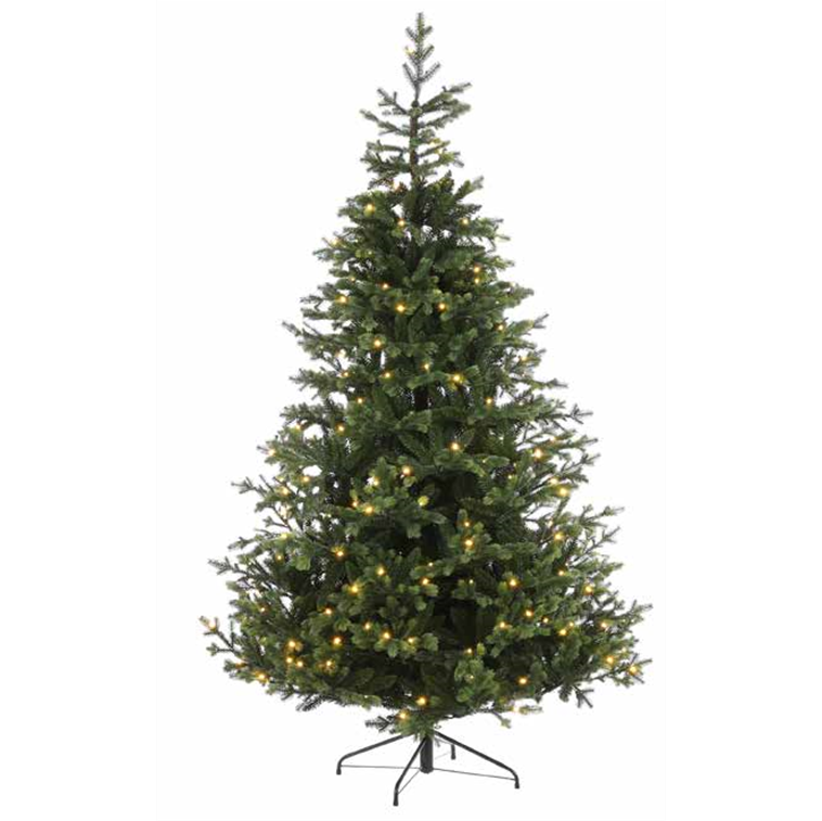 Künstlicher Weihnachtsbaum Maclura LED – grün mit warmweißer LED-Beleuchtung