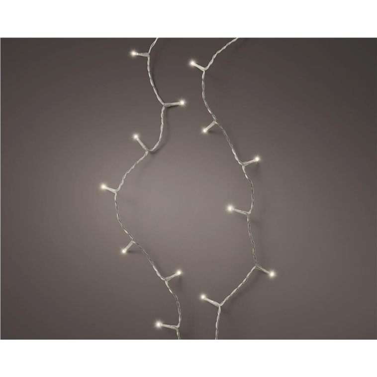 Warmweiß · Kabel transparent · Dauerlicht