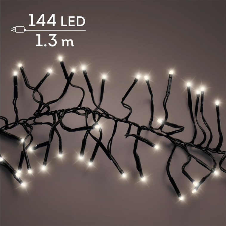 Warmweiß · Kabel schwarz · Dauerlicht