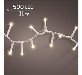 Lumineo Soft Glow Compact Twinkle – Warmweiß · Kabel transparent · 8 Funktionen / Twinkle