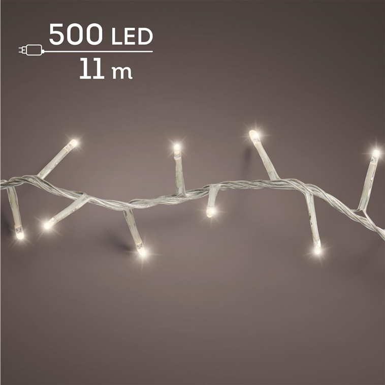 Warmweiß · Kabel transparent · Dauerlicht