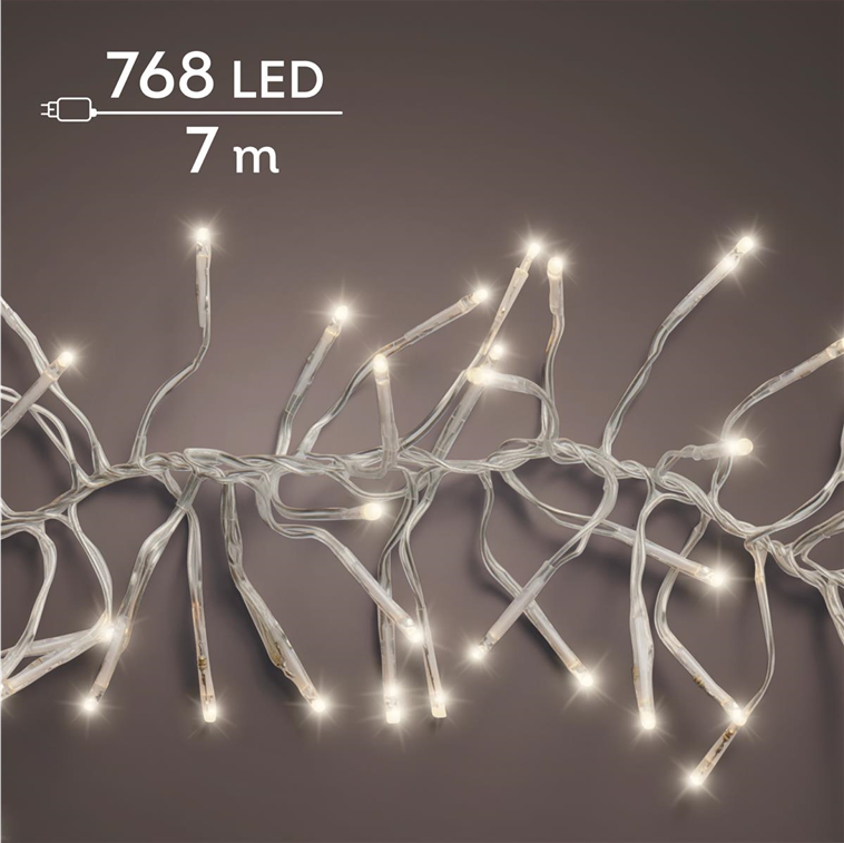 Warmweiß · Kabel transparent · Dauerlicht