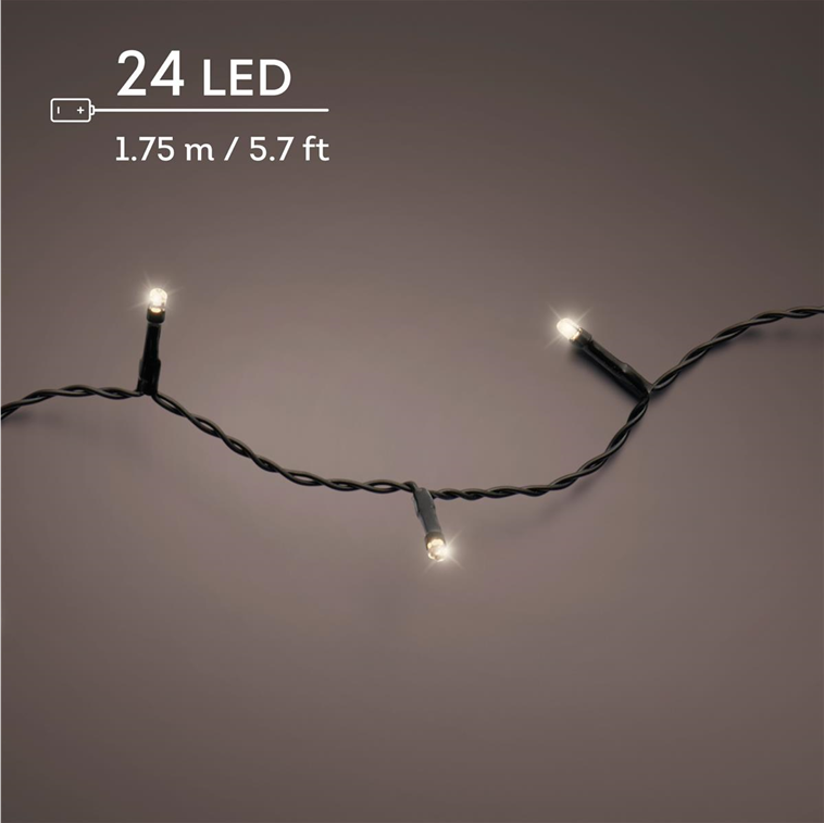 Warmweiß · Kabel schwarz · Dauerlicht