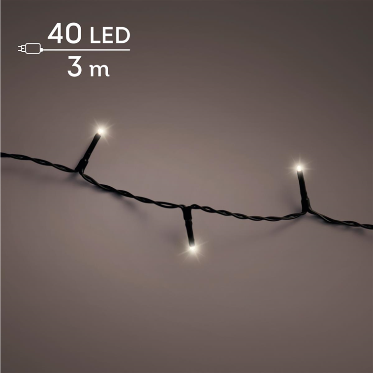 Warmweiß · Kabel schwarz · Dauerlicht