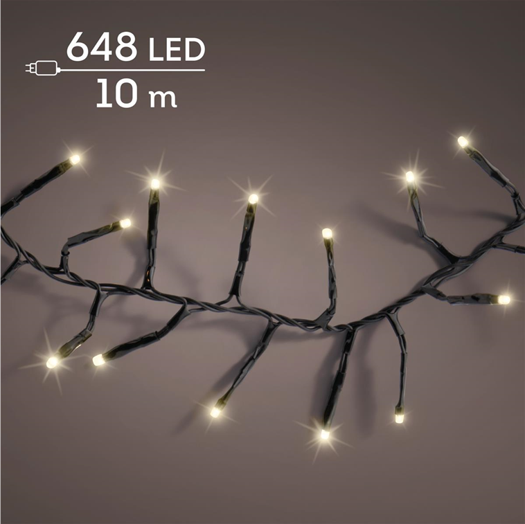 Warmweiß · Kabel schwarz · 8 Funktionen / Twinkle