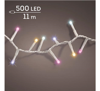 Lumineo Soft Glow Compact Twinkle – Multicolor · Kabel transparent · 8 Funktionen / Twinkle